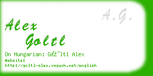 alex goltl business card